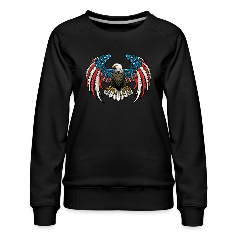 Women's Freedom Eagle Sweatshirt - black