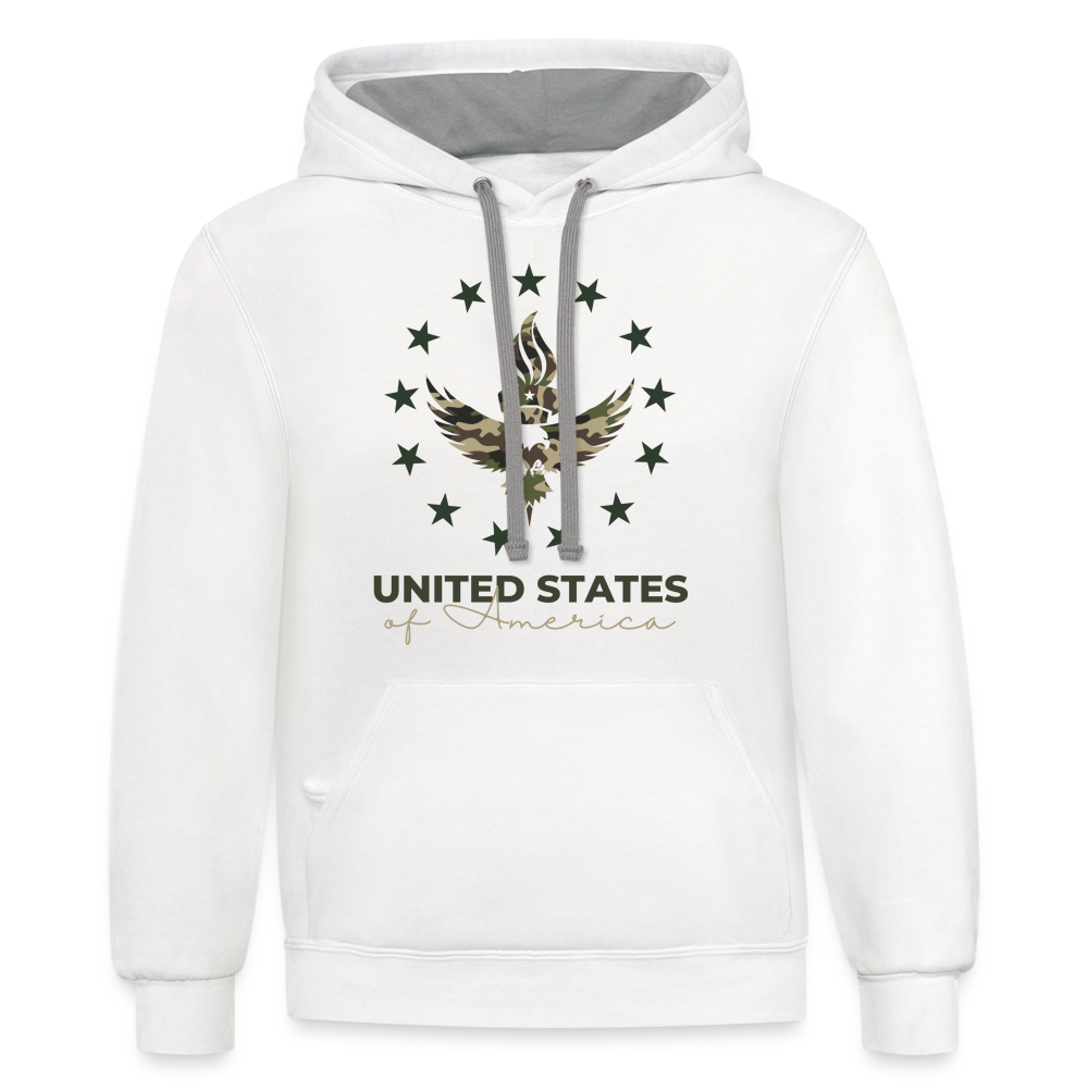 Camouflage Hoodie - white/gray