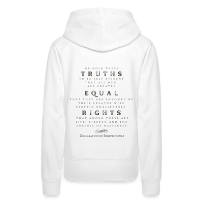 Women's We Hold These Truths Hoodie - white
