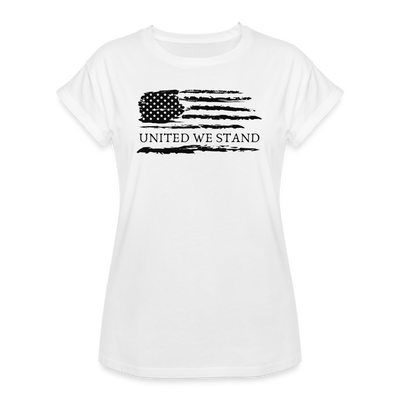 United We Stand: Women's Relaxed Fit - white