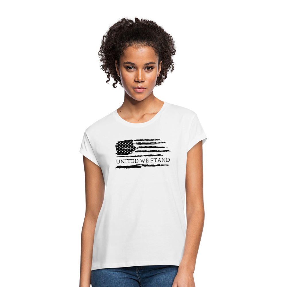 United We Stand: Women's Relaxed Fit - white